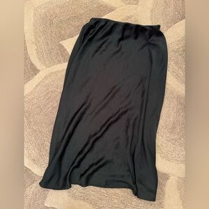 OAK + FORT Dark Green Satin Finish Skirt